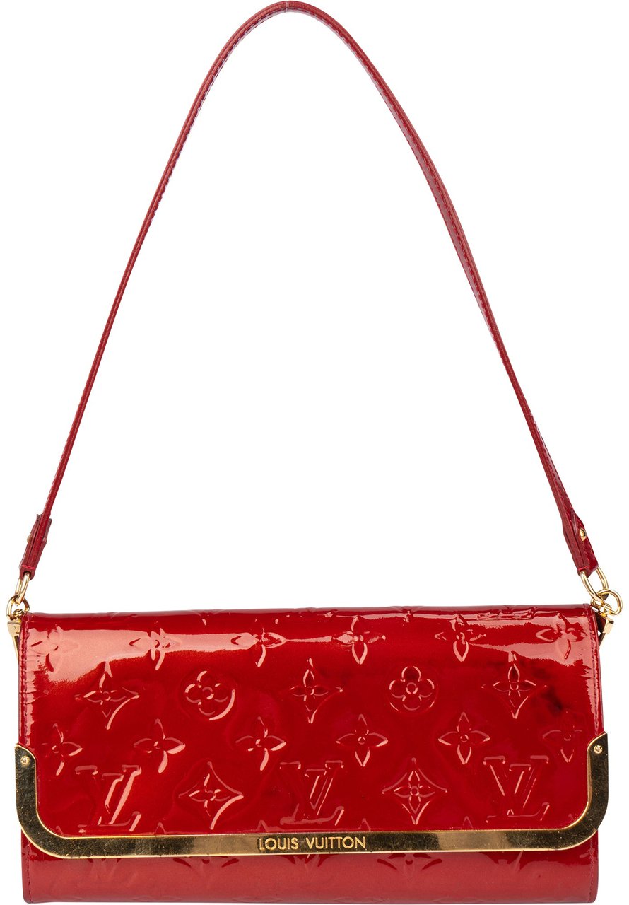 Louis Vuitton Louis Vuitton Pomme D´Amour Vernis Monogram Rossmore MM Shoulder Bag Rood