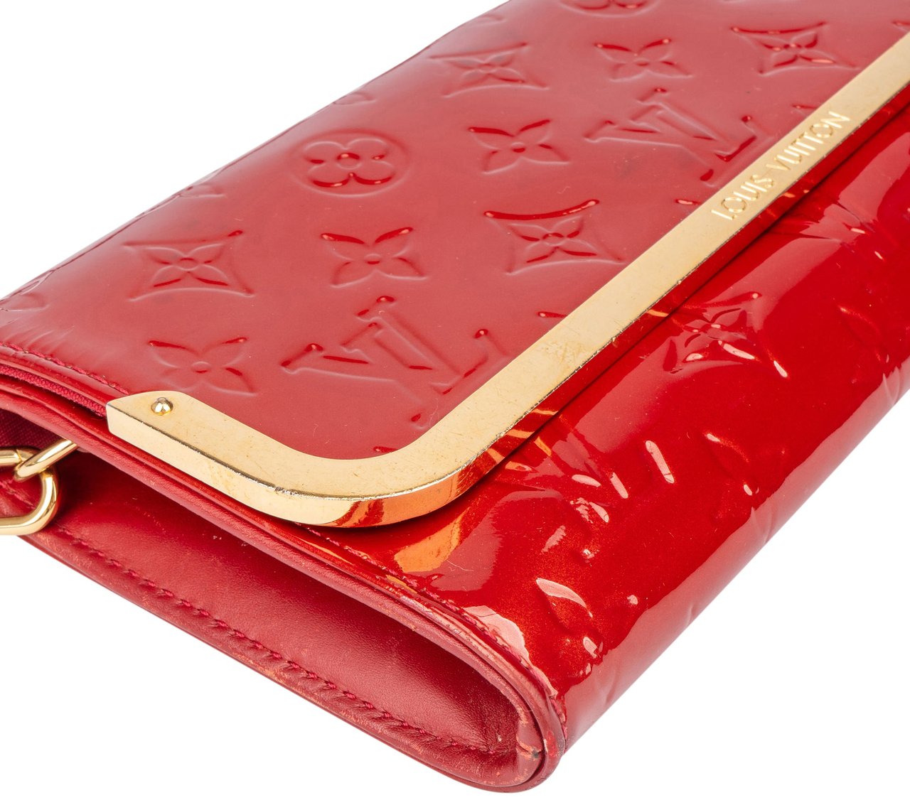 Louis Vuitton Louis Vuitton Pomme D´Amour Vernis Monogram Rossmore MM Shoulder Bag Rood