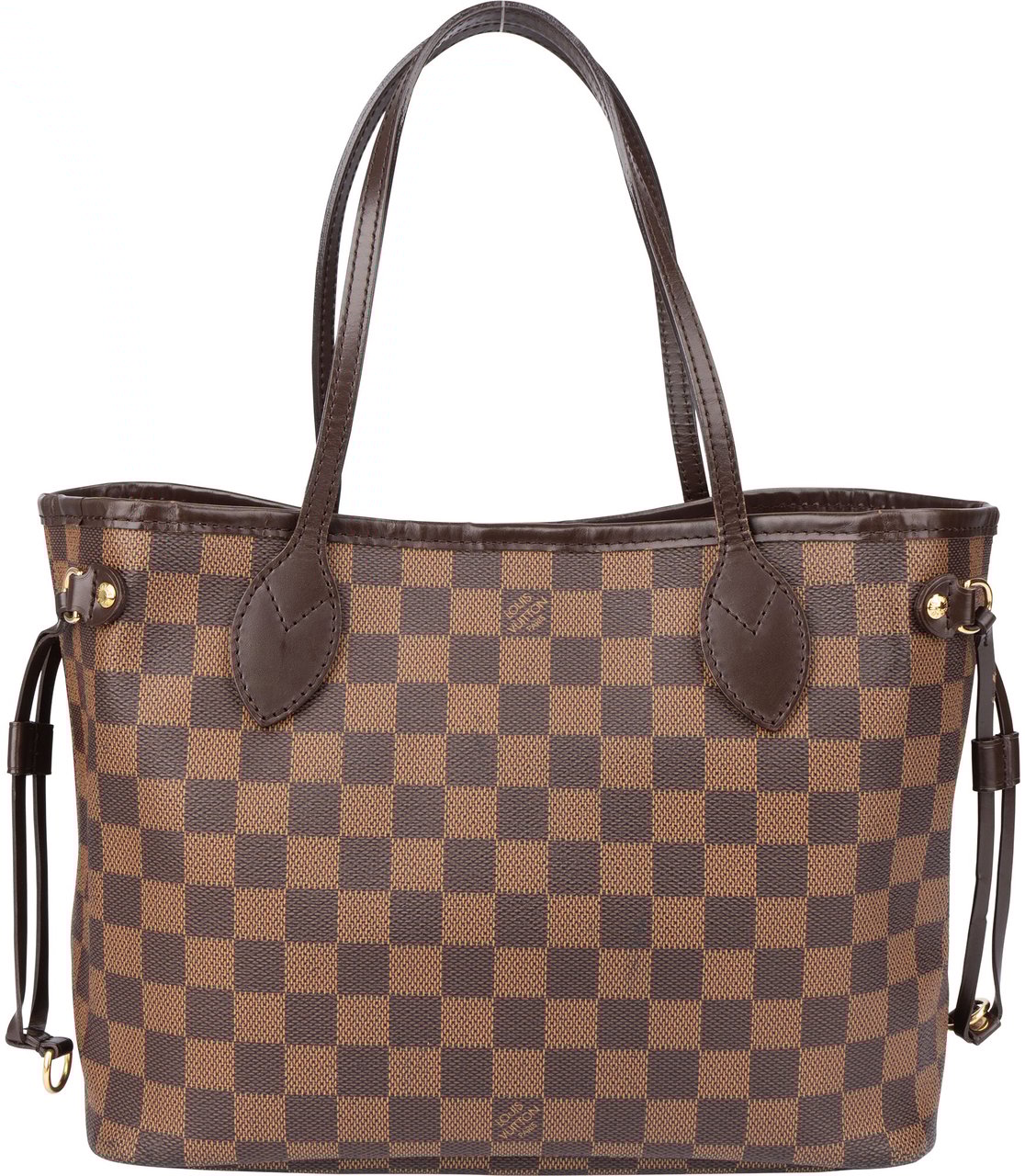 Louis Vuitton Louis Vuitton Damier Ebene Monogram Neverfull PM Handbag Bruin