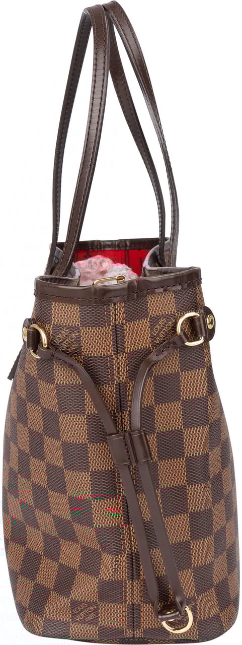 Louis Vuitton Louis Vuitton Damier Ebene Monogram Neverfull PM Handbag Bruin