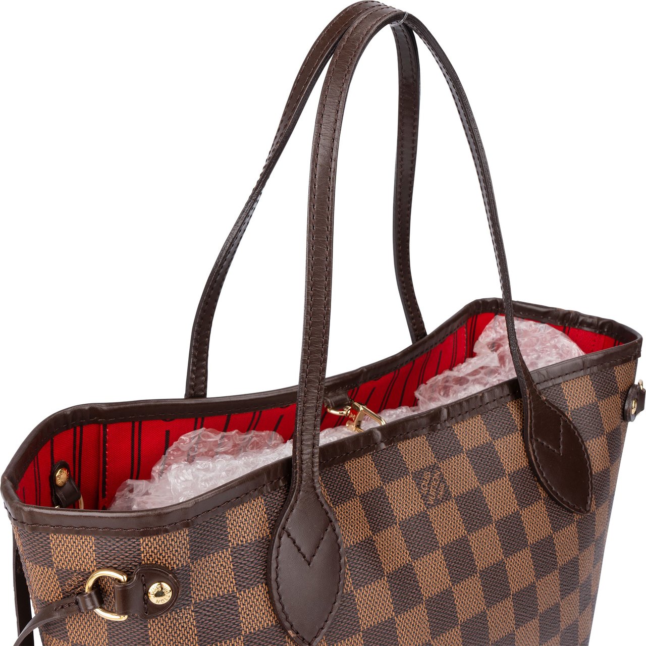 Louis Vuitton Louis Vuitton Damier Ebene Monogram Neverfull PM Handbag Bruin