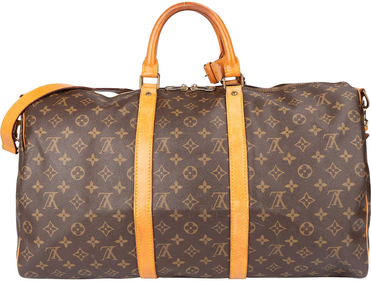 Louis Vuitton Louis Vuitton Canvas Monogram Keepall 50 Bandouliere Bruin