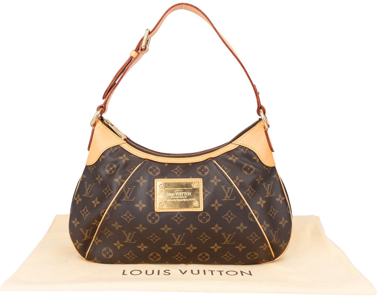 Louis Vuitton Louis Vuitton Canvas Monogram Thames GM Shoulder Bag Bruin