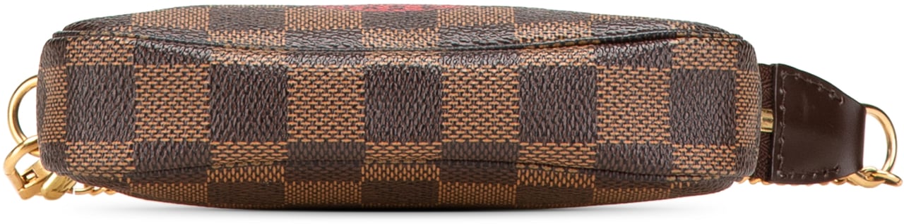 Louis Vuitton Damier Ebene Trunks and Bags Mini Pochette Accessoires Bruin