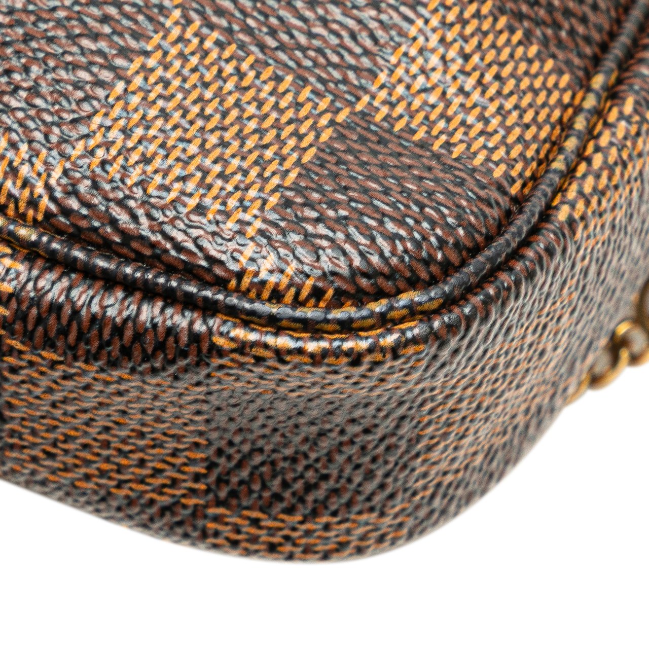 Louis Vuitton Damier Ebene Trunks and Bags Mini Pochette Accessoires Bruin