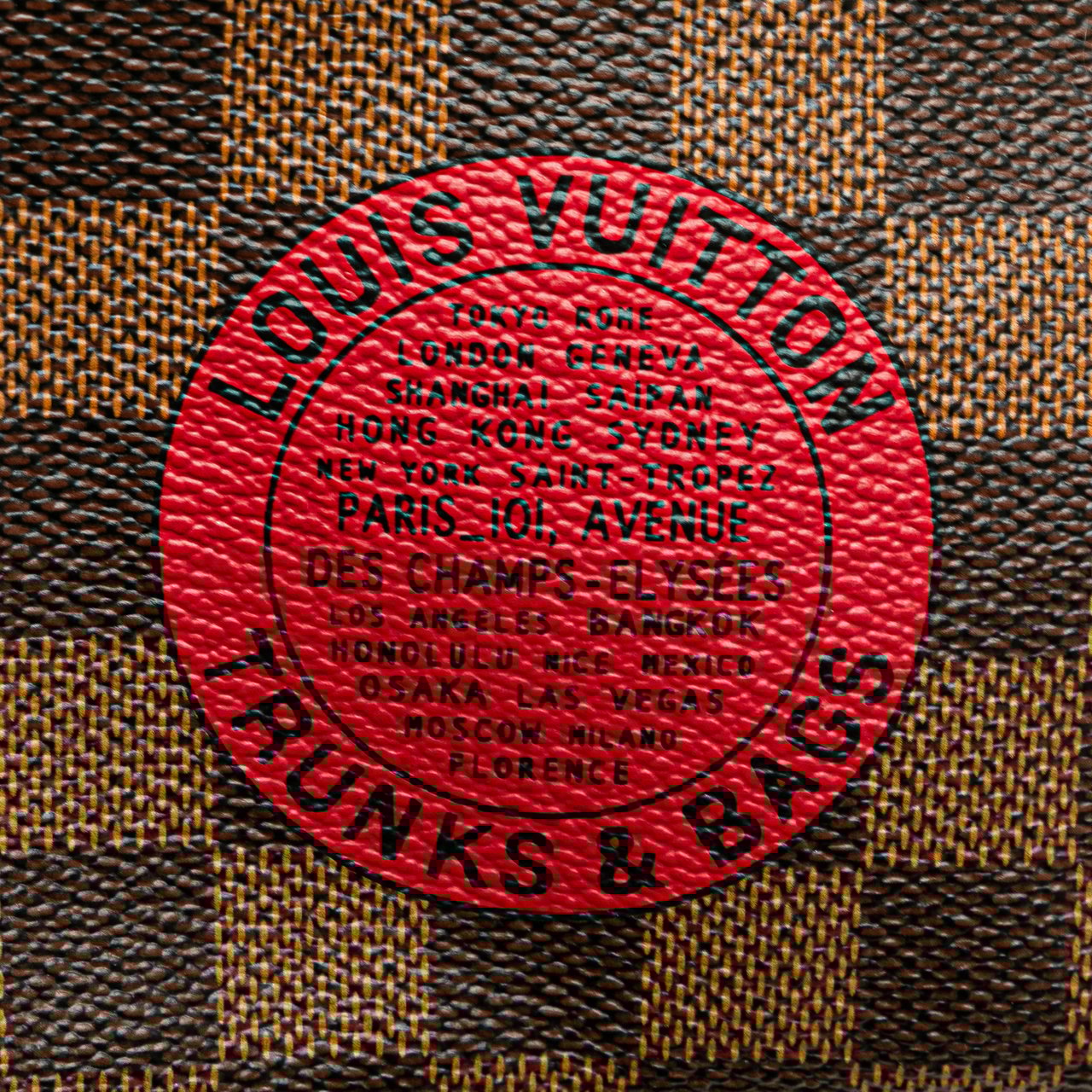 Louis Vuitton Damier Ebene Trunks and Bags Mini Pochette Accessoires Bruin