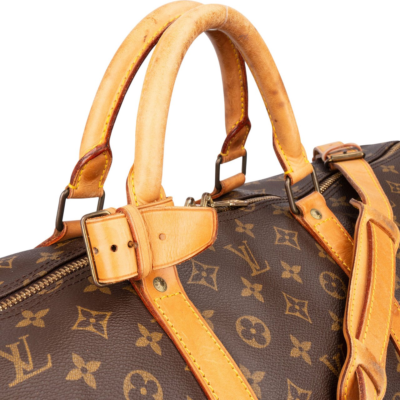 Louis Vuitton Louis Vuitton Canvas Monogram Keepall 60 Bandouliere Bruin