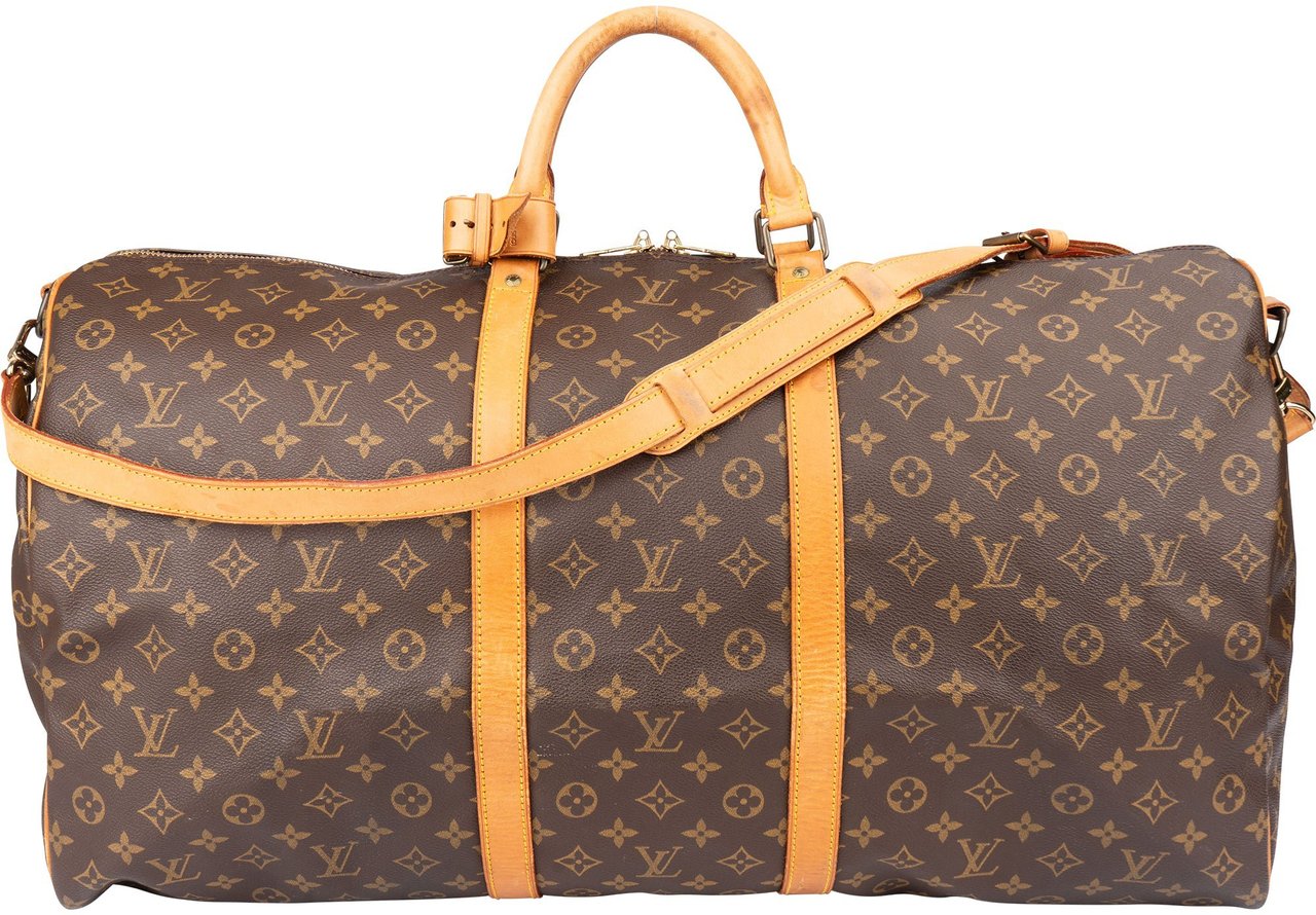 Louis Vuitton Louis Vuitton Canvas Monogram Keepall 60 Bandouliere Bruin