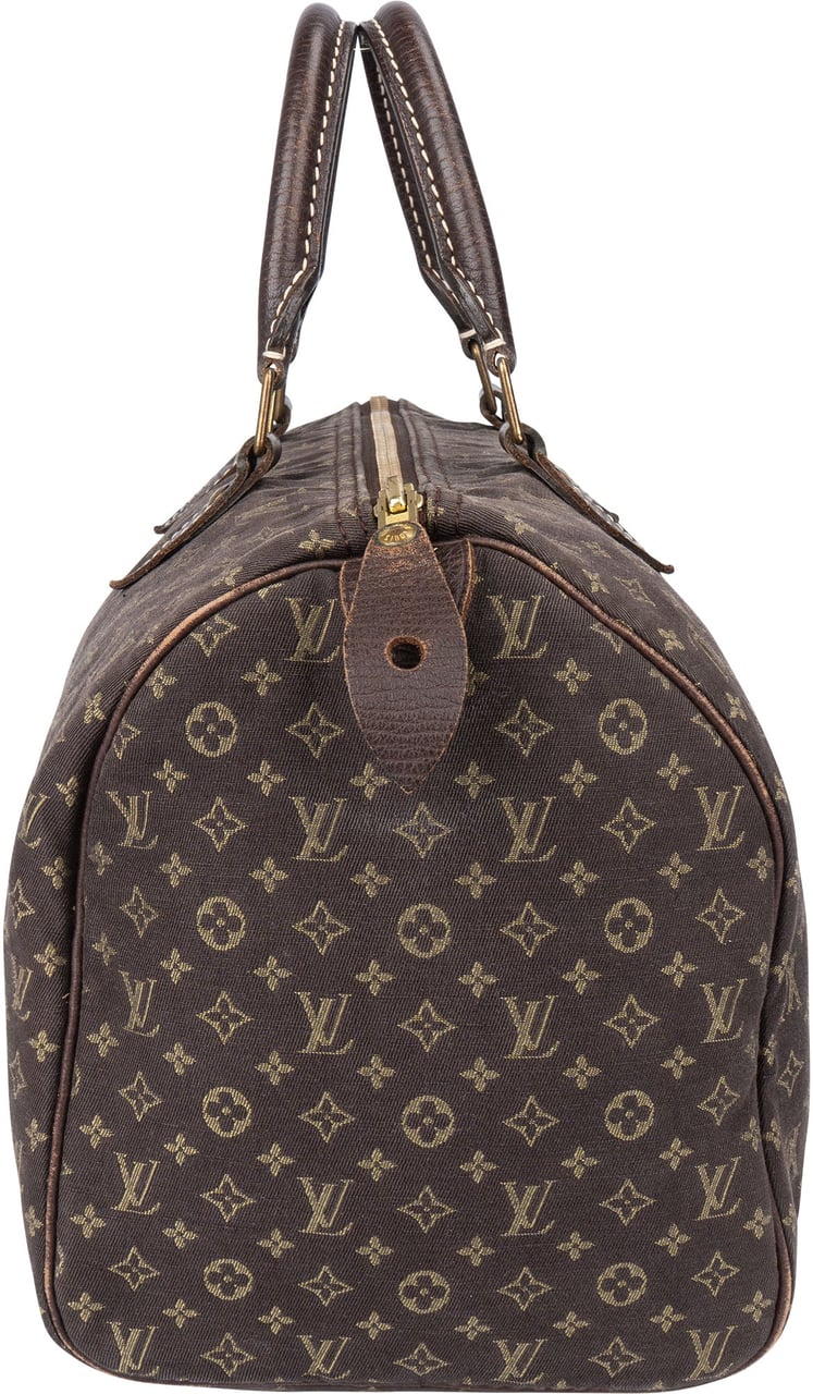 Louis Vuitton Louis Vuitton Mini Lin Monogram Speedy 30 Handbag Bruin