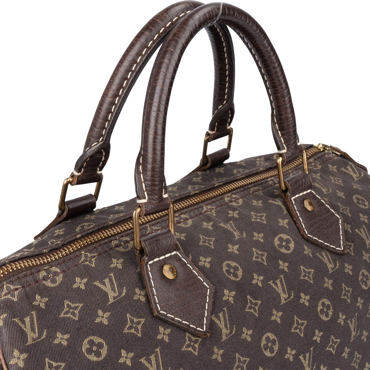 Louis Vuitton Louis Vuitton Mini Lin Monogram Speedy 30 Handbag Bruin