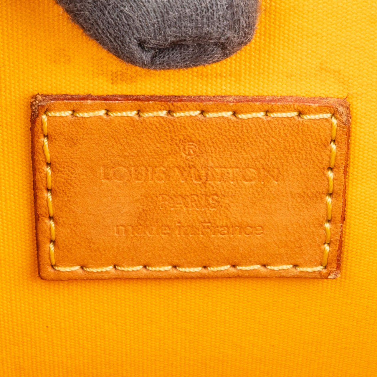 Louis Vuitton Louis Vuitton Yellow Vernis Monogram Alma PM Handbag Geel