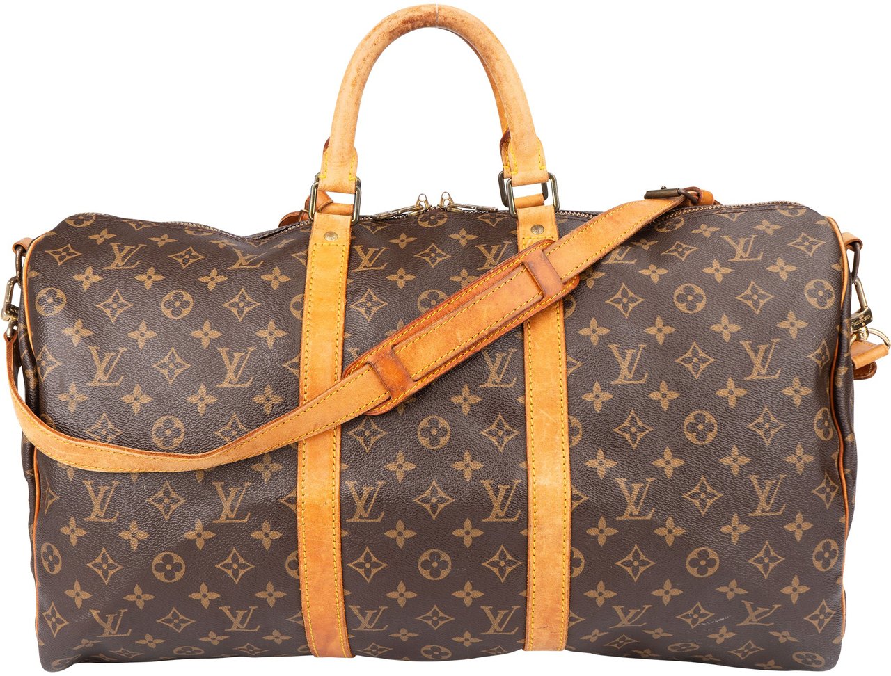 Louis Vuitton Louis Vuitton Canvas Monogram Keepall 50 Bandouliere Bruin