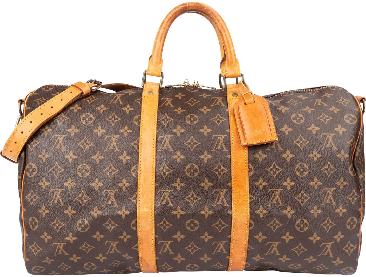 Louis Vuitton Louis Vuitton Canvas Monogram Keepall 50 Bandouliere Bruin