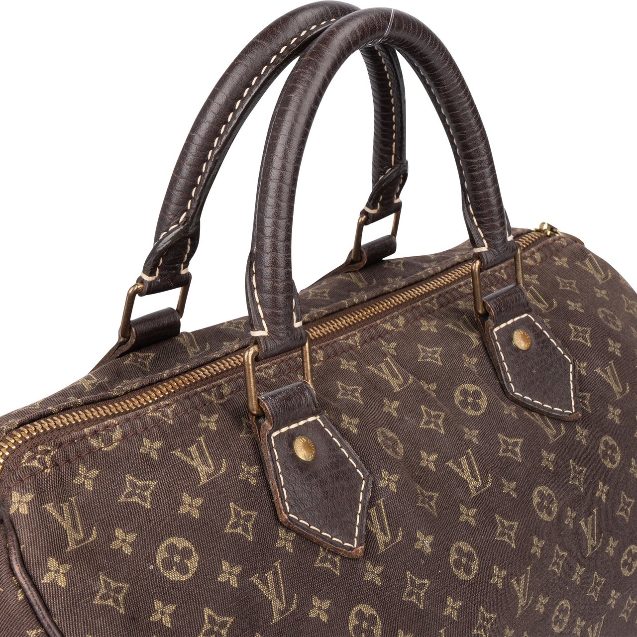Louis Vuitton Louis Vuitton Mini Lin Monogram Speedy 30 Handbag Bruin