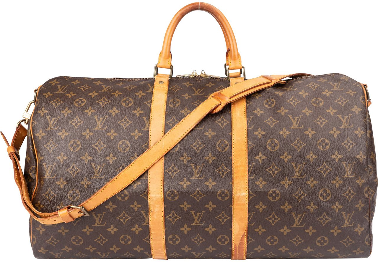 Louis Vuitton Louis Vuitton Canvas Monogram Keepall 55 Bandouliere Bruin