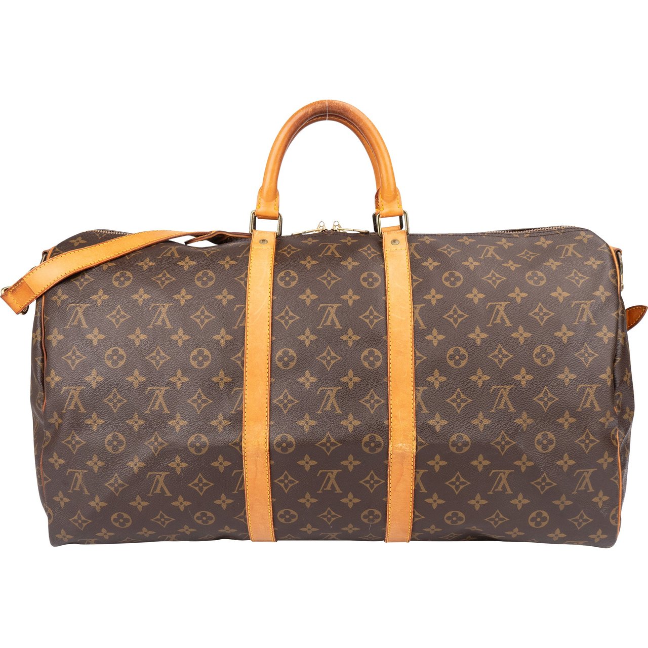 Louis Vuitton Louis Vuitton Canvas Monogram Keepall 55 Bandouliere Bruin
