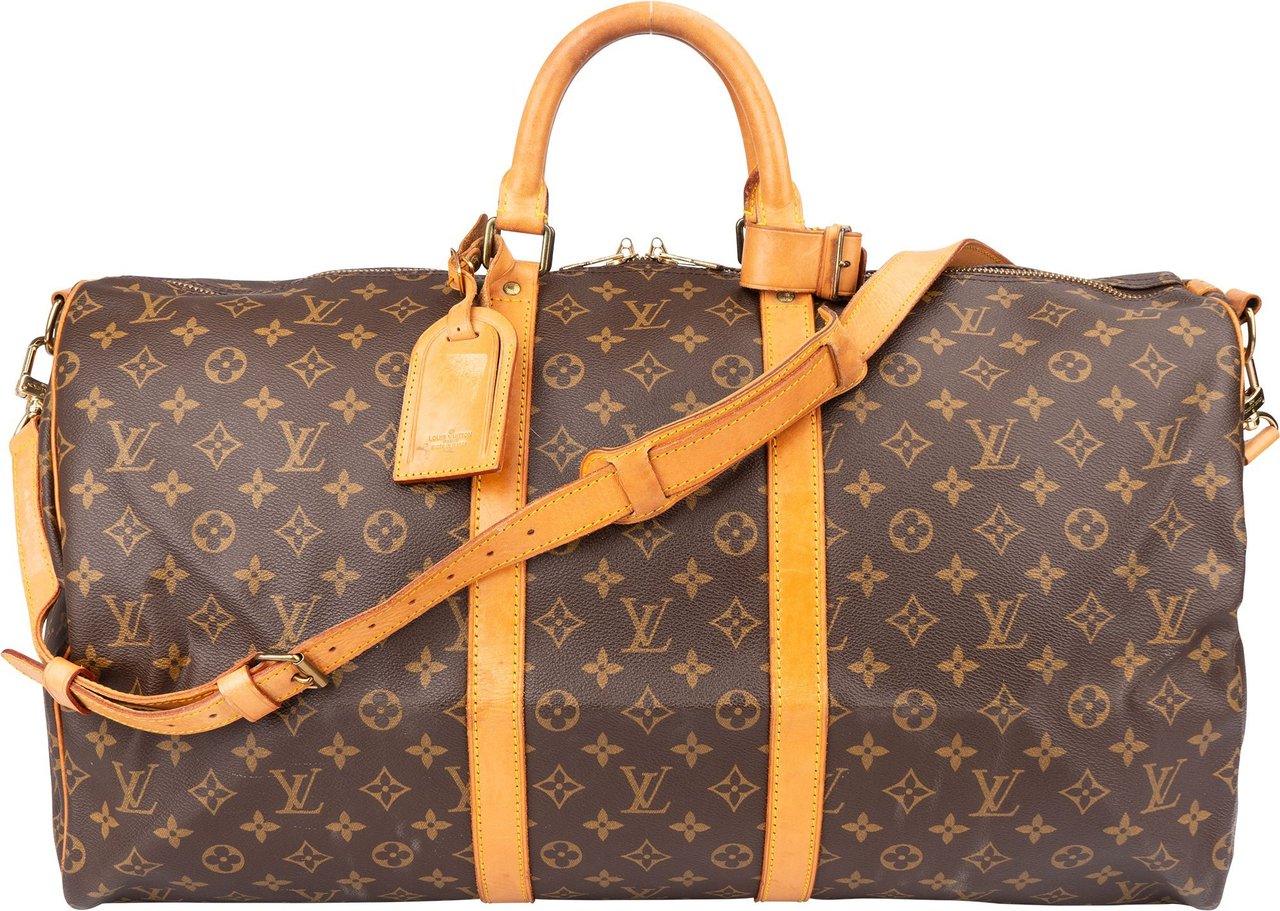 Louis Vuitton Louis Vuitton Canvas Monogram Keepall 55 Bandouliere Bruin