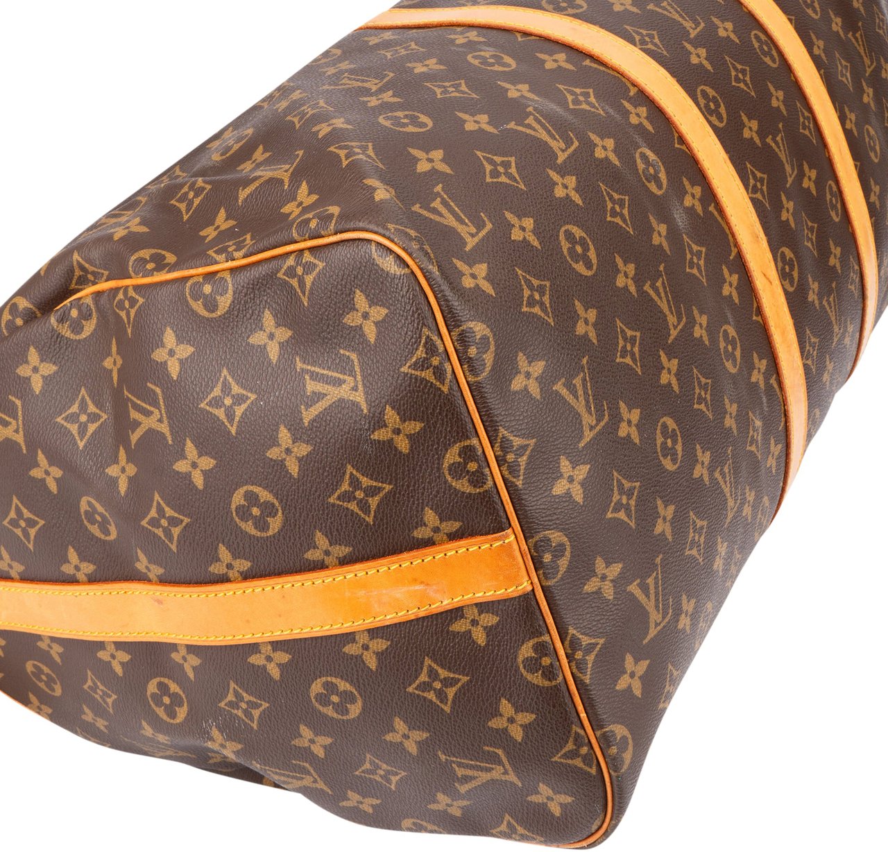 Louis Vuitton Louis Vuitton Canvas Monogram Keepall 55 Bandouliere Bruin