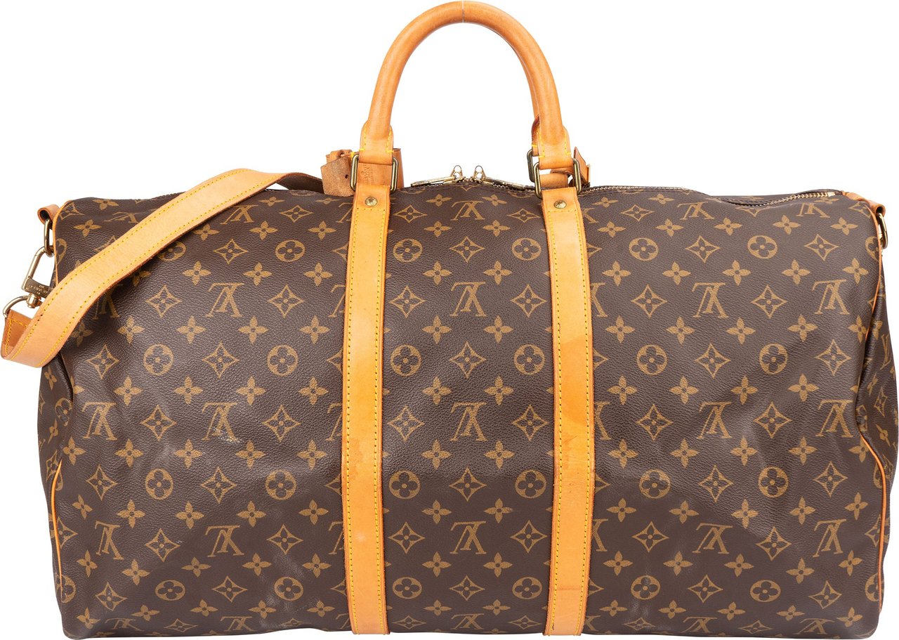 Louis Vuitton Louis Vuitton Canvas Monogram Keepall 55 Bandouliere Bruin