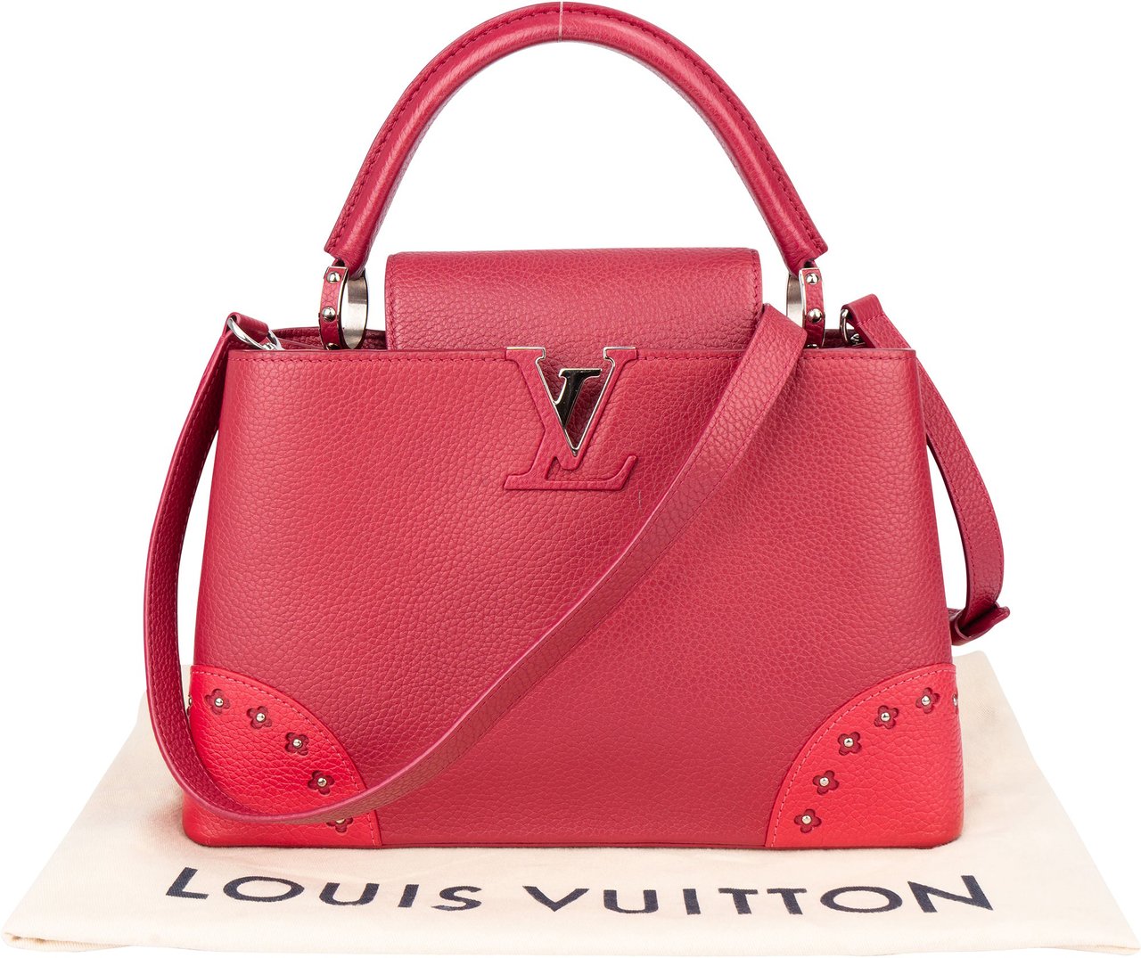 Louis Vuitton Limited Pink Taurillon Capucines MM Handbag Divers