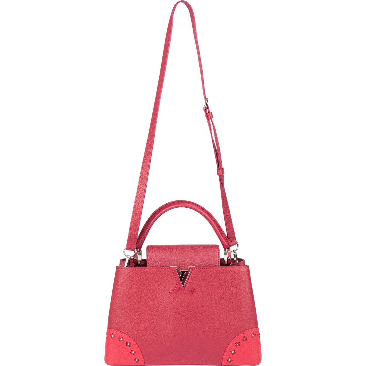 Louis Vuitton Louis Vuitton Limited Pink Taurillon Capucines MM Handbag Roze