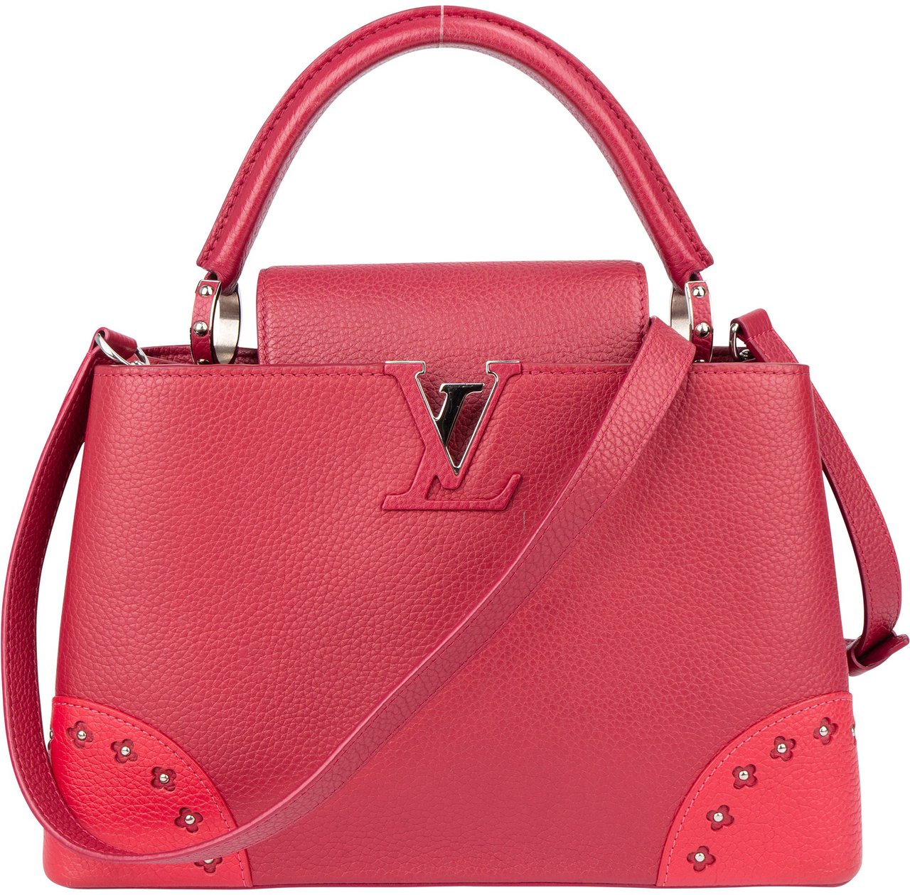 Louis Vuitton Louis Vuitton Limited Pink Taurillon Capucines MM Handbag Roze