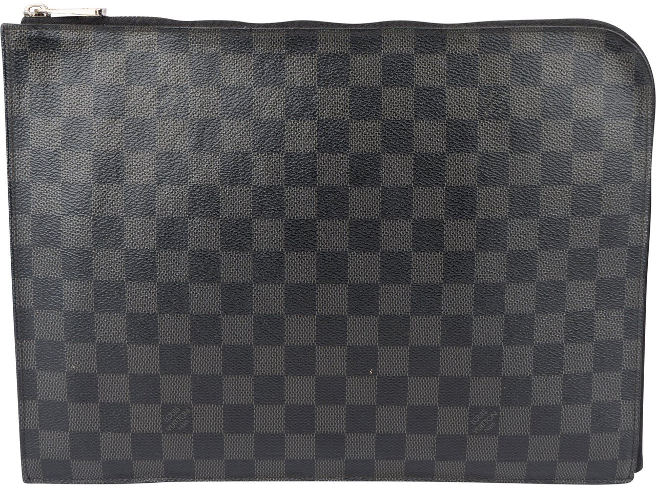 Louis Vuitton Louis Vuitton Damier Graphit Monogram Pochette Jour Clutch Zwart