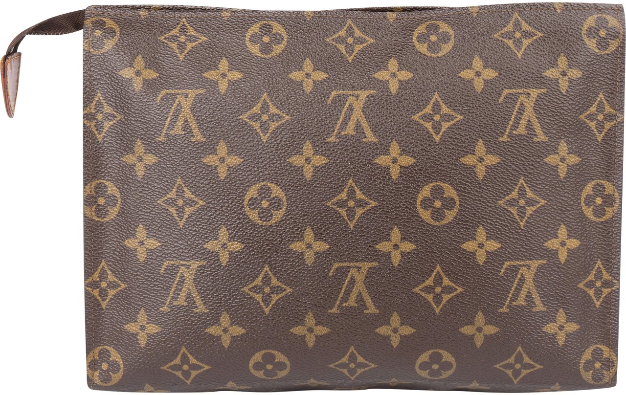 Louis Vuitton Louis Vuitton Canvas Monogram Poche Toilette 25 Clutch Bruin