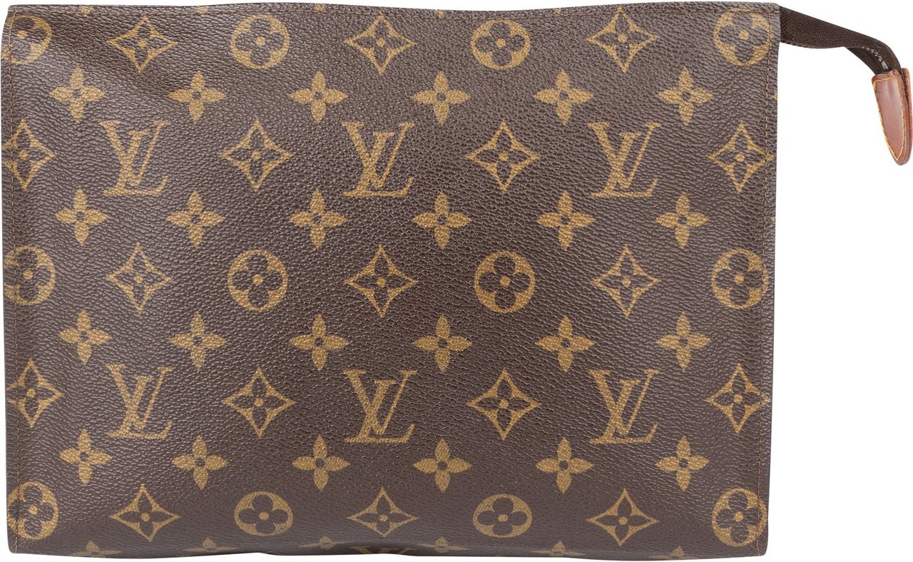 Louis Vuitton Louis Vuitton Canvas Monogram Poche Toilette 25 Clutch Bruin