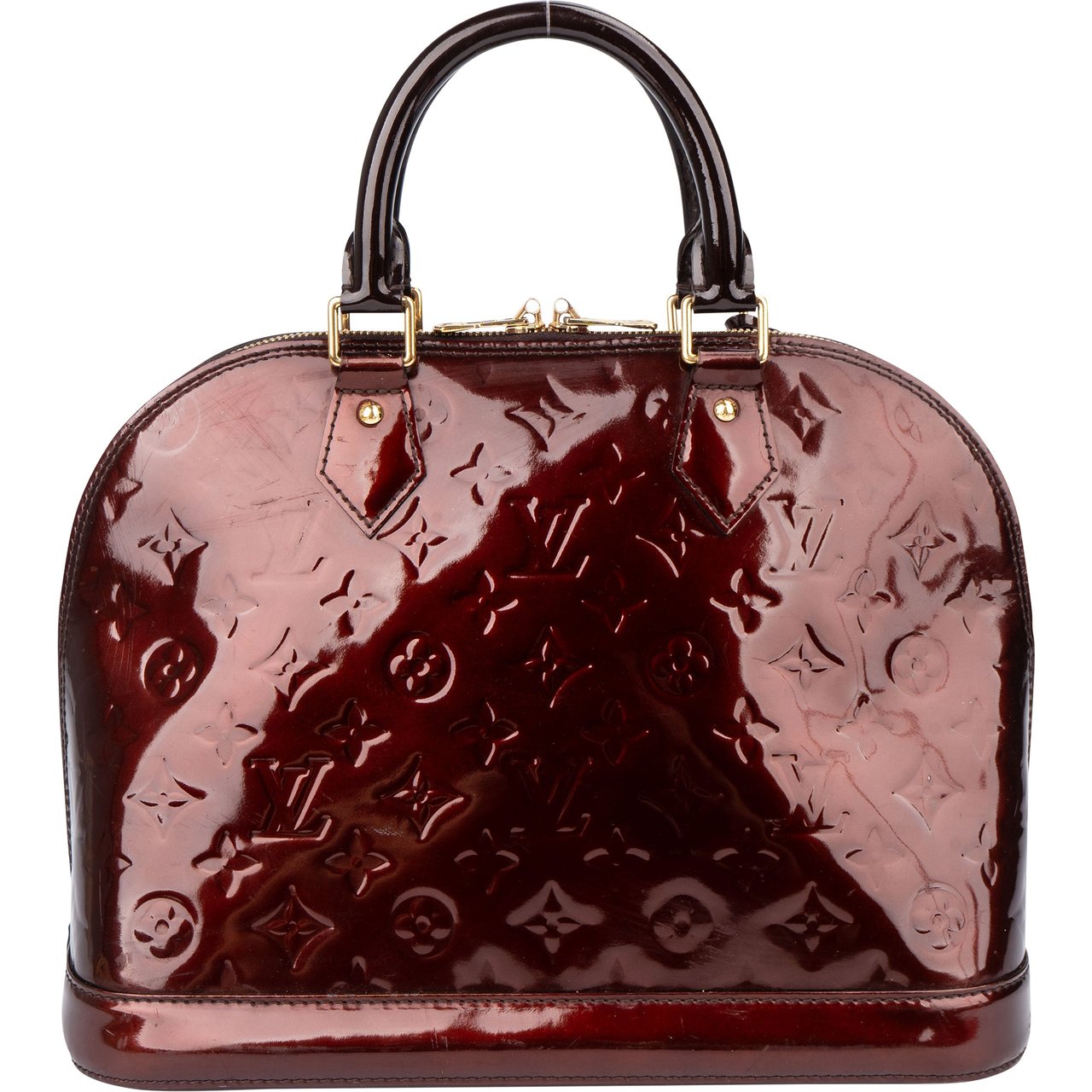 Louis Vuitton Louis Vuitton Vernis Monogram Alma PM Handbag Divers