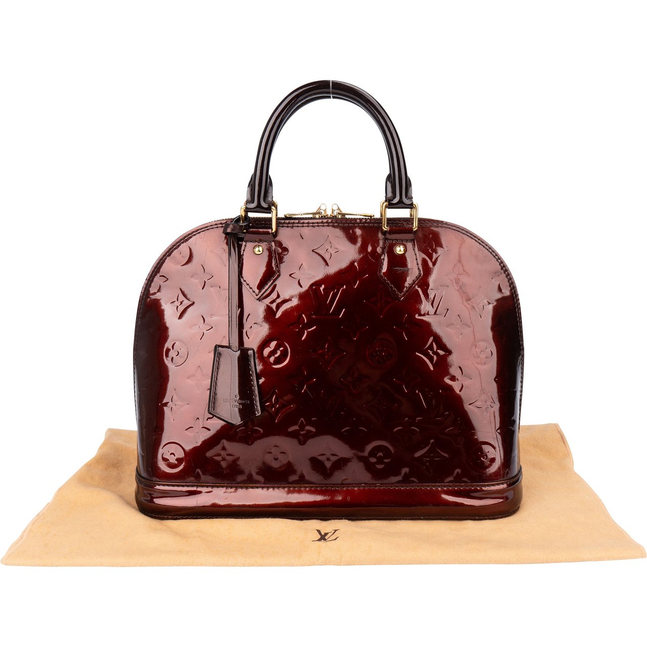 Louis Vuitton Louis Vuitton Vernis Monogram Alma PM Handbag Divers
