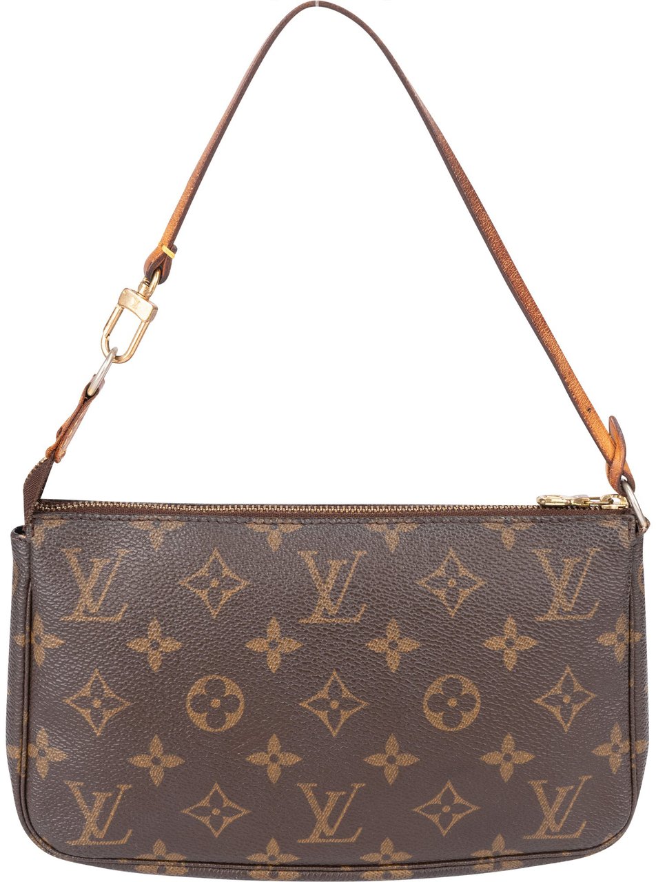 Louis Vuitton Louis Vuitton Canvas Monogram Pochette Accessoire Handbag Bruin