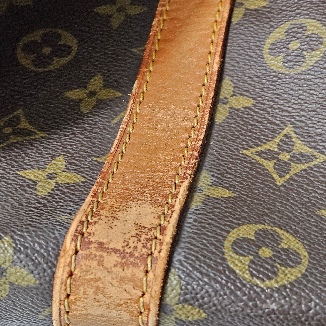 Louis Vuitton Louis Vuitton Canvas Monogram Keepall 60 Bandouliere Bruin
