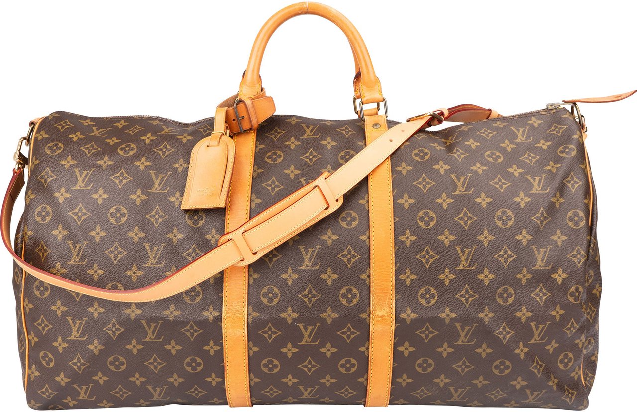 Louis Vuitton Louis Vuitton Canvas Monogram Keepall 60 Bandouliere Bruin