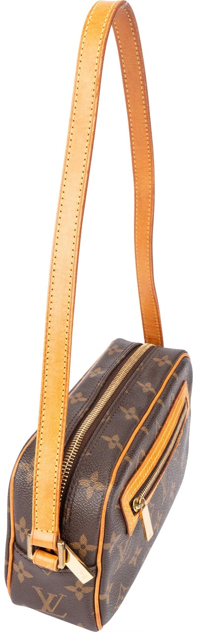 Louis Vuitton Canvas Monogram Pochette Cite Shoulder Bag Bruin