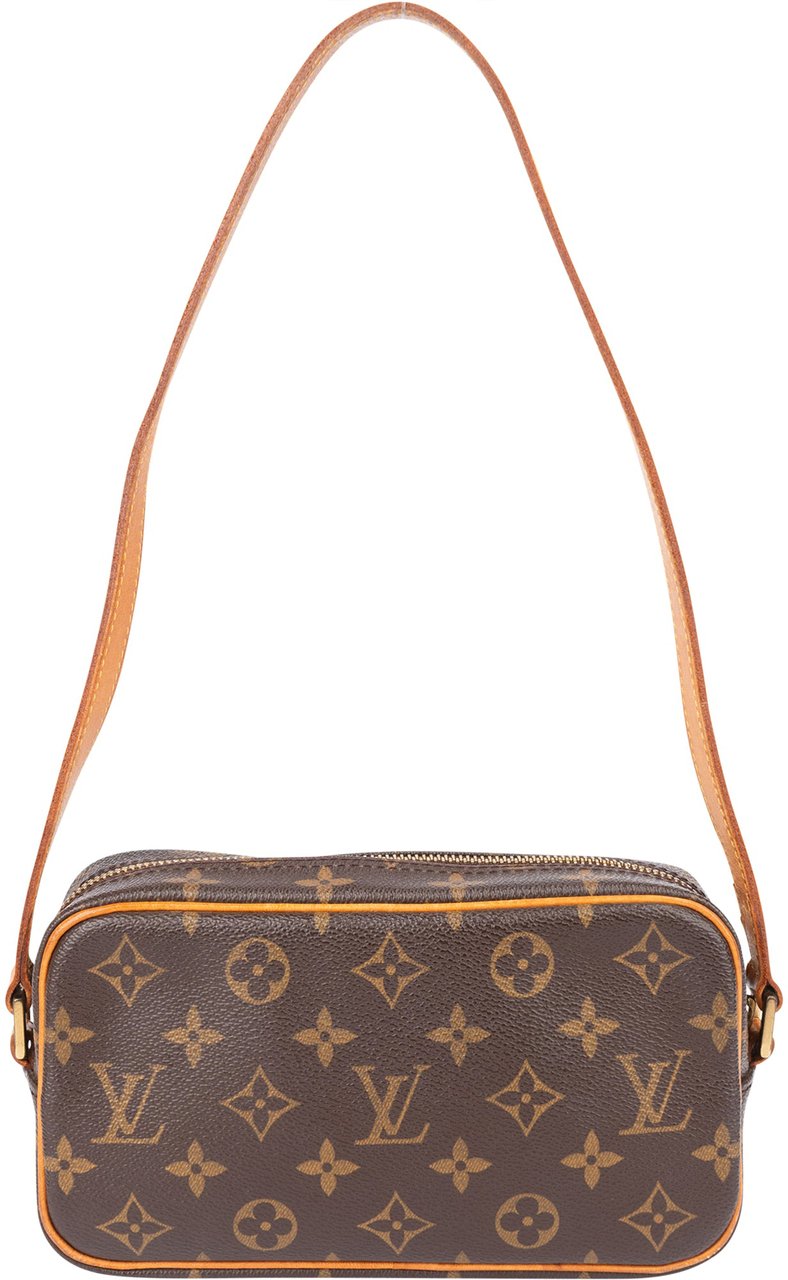 Louis Vuitton Canvas Monogram Pochette Cite Shoulder Bag Bruin