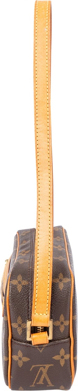 Louis Vuitton Canvas Monogram Pochette Cite Shoulder Bag Bruin