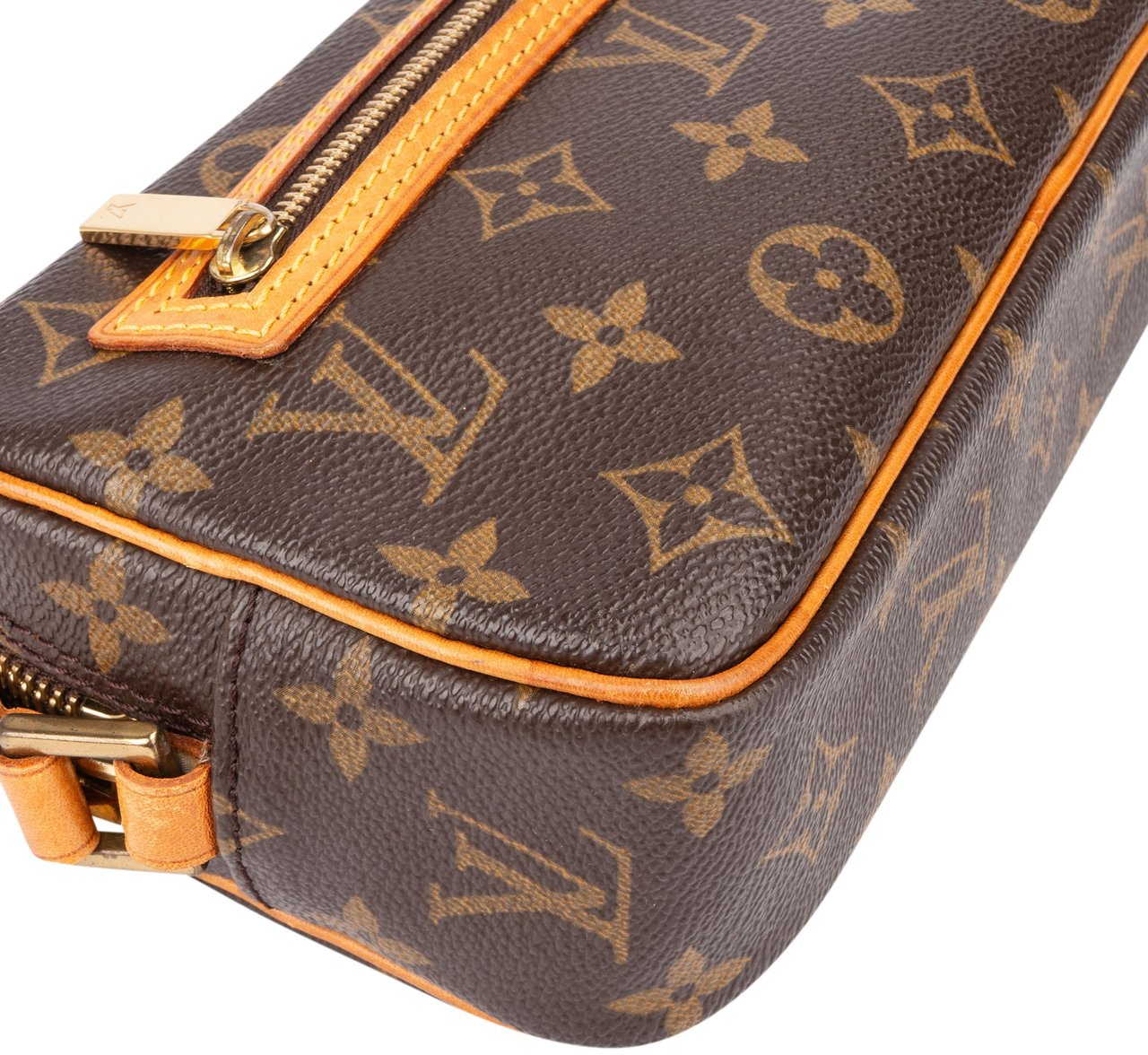 Louis Vuitton Canvas Monogram Pochette Cite Shoulder Bag Bruin