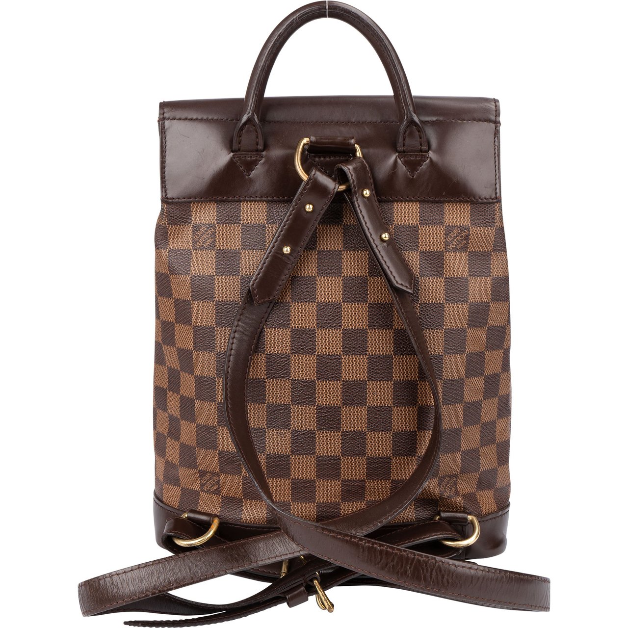 Louis Vuitton Louis Vuitton Damier Ebene Monogram Soho Backpack Bruin