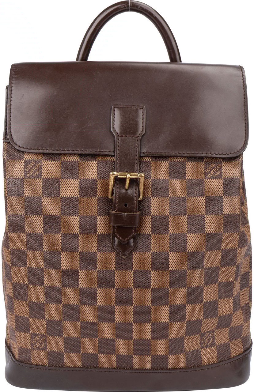 Louis Vuitton Louis Vuitton Damier Ebene Monogram Soho Backpack Bruin