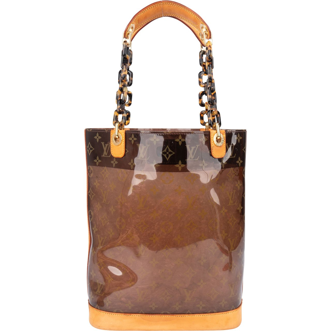 Louis Vuitton Louis Vuitton Transparent Monogram Ambre Sac Cabas MM Handbag Bruin