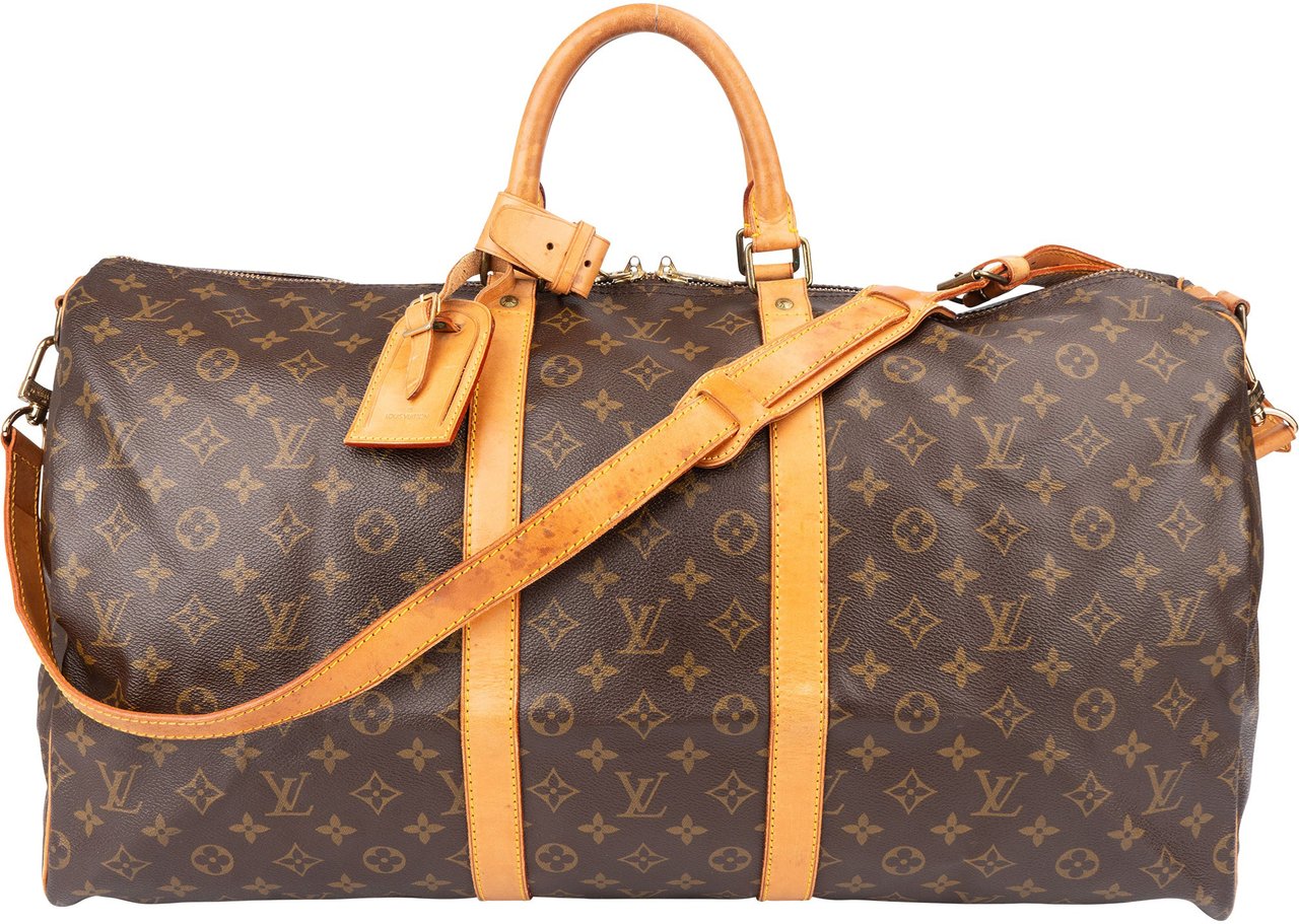 Louis Vuitton Louis Vuitton Canvas Monogram Keepall 55 Bandouliere Bruin