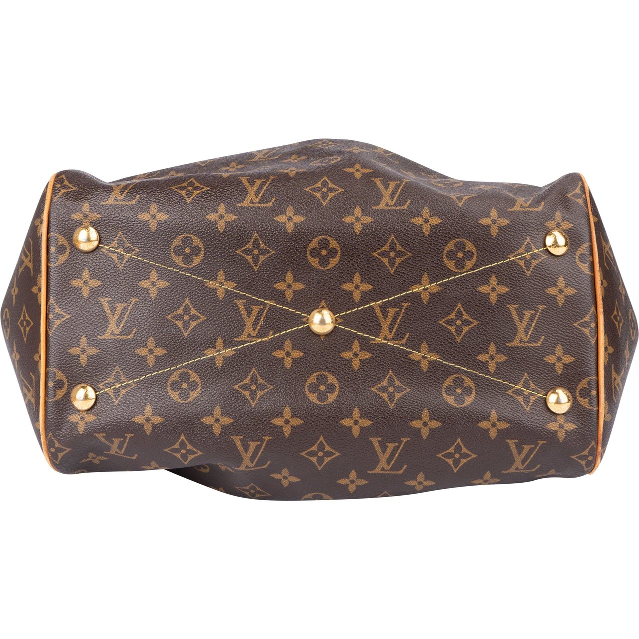 Louis Vuitton Louis Vuitton Canvas Monogram Tivoli GM Handbag Bruin