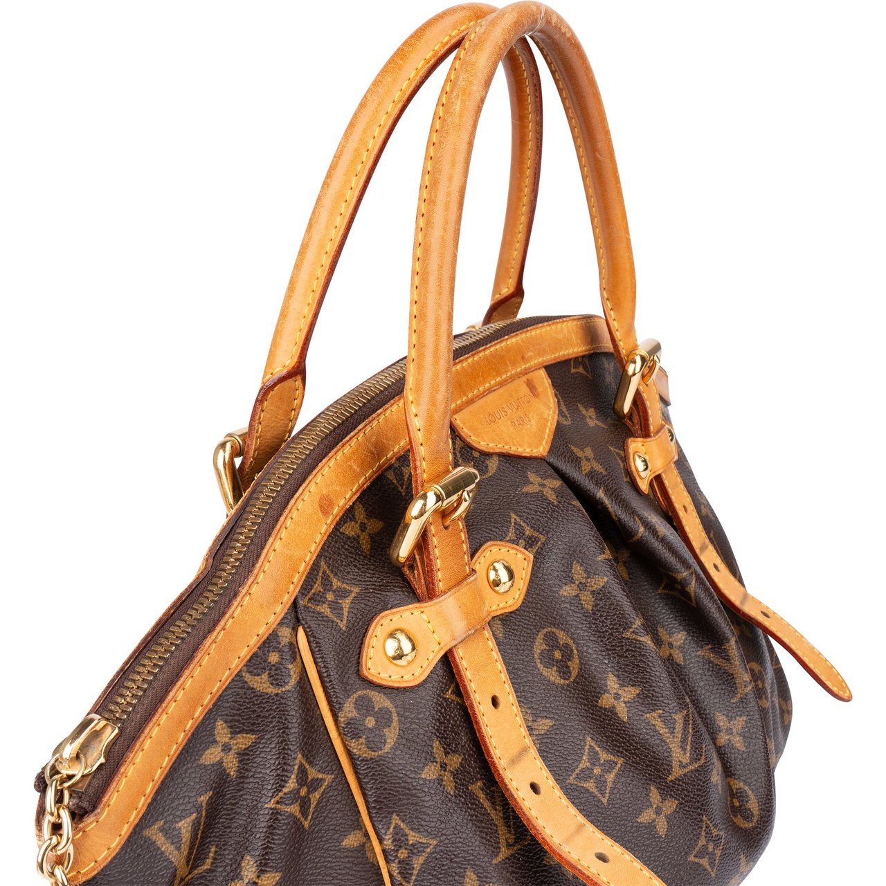 Louis Vuitton Louis Vuitton Canvas Monogram Tivoli GM Handbag Bruin