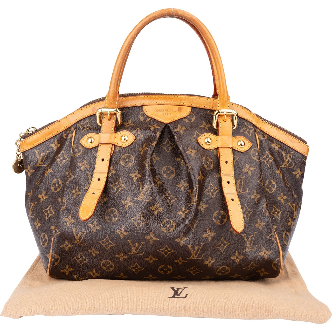 Louis Vuitton Louis Vuitton Canvas Monogram Tivoli GM Handbag Bruin