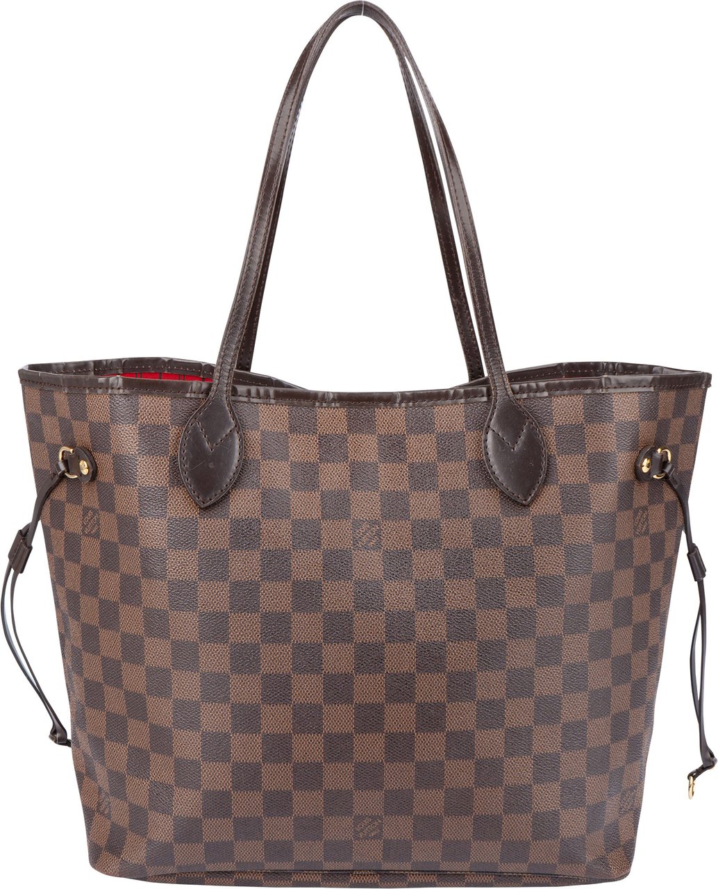 Louis Vuitton Louis Vuitton Damier Ebene Monogram Neverfull MM Shopper Handbag Bruin