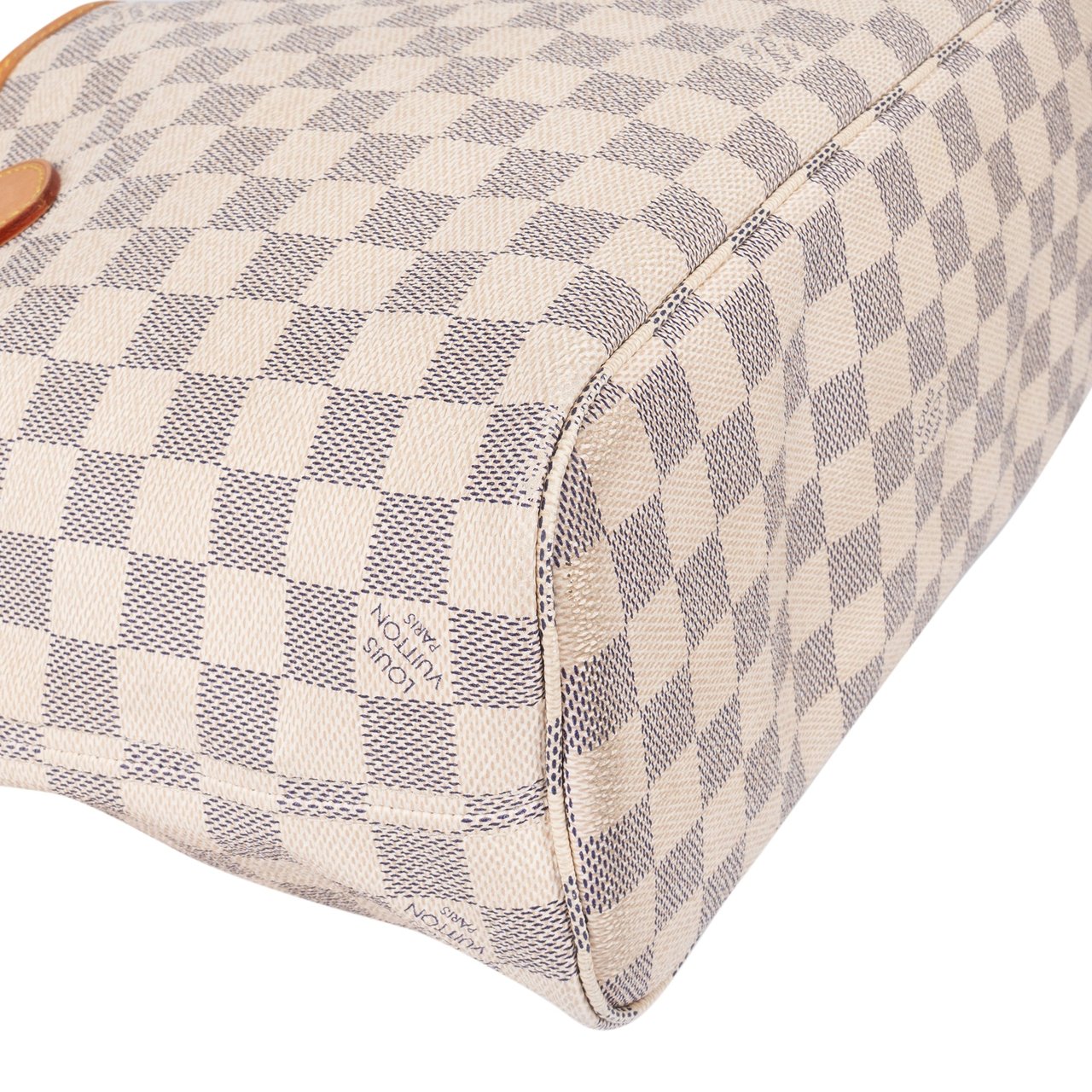 Louis Vuitton Louis Vuitton Damier Azur Monogram Neverfull PM Handbag Wit