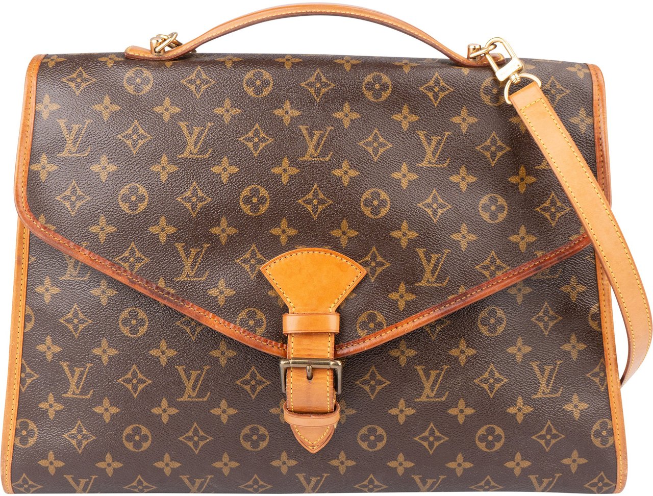 Louis Vuitton Canvas Monogram Bel Air Handbag Bruin