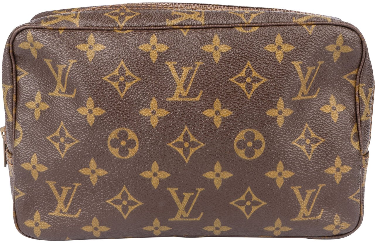 Louis Vuitton Canvas Monogram Trousse Toilette 23 Clutch Bruin