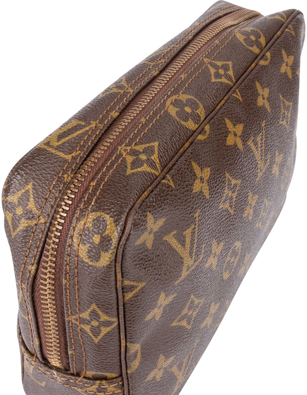 Louis Vuitton Canvas Monogram Trousse Toilette 23 Clutch Bruin